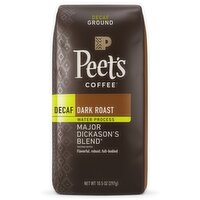 Peet's Coffee Coffee, Ground, Dark Roast, Major Dickason's Blend, Decaf - 10.5 Ounce